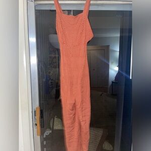 Orange Sleeveless Jumpsuit